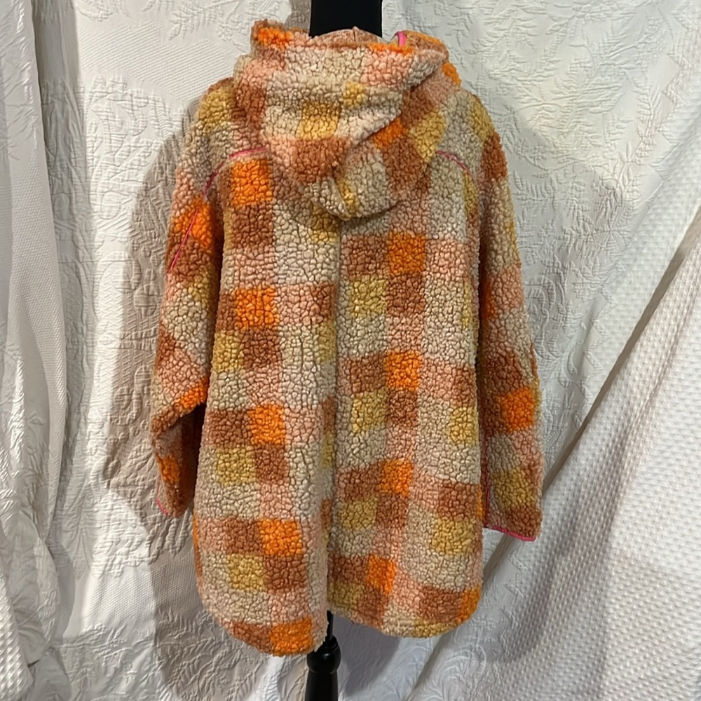 Davi & Dani Sherpa Hooded Jacket, Size Small - image 7